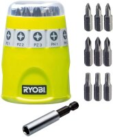 Ryobi 5132002549 Bitsatz RAK10SD Bit Set 10 teilig Bitset Bit-Satz gr&uuml;n