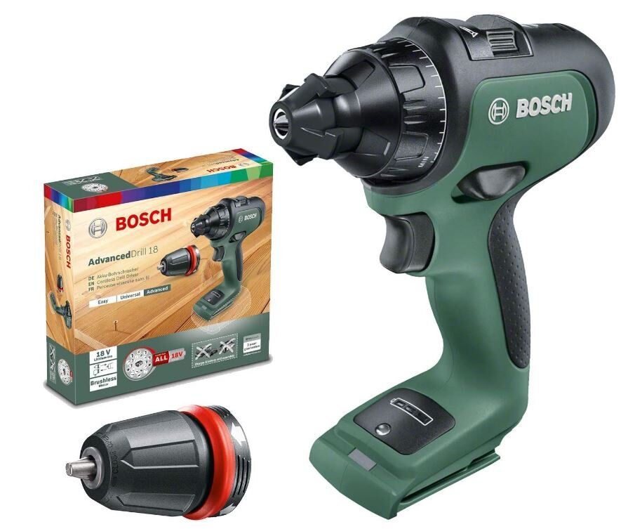 Bosch Advanced Drill 18 Akkubohrschrauber 18 V, ohne Akku und Ladeger