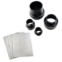 Scheppach Absauganlage DC100 &amp; Adapter 215m3/h Filterpatrone 4x Papierfilter 65L