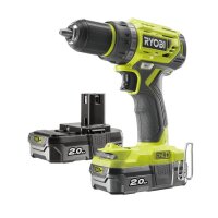 Ryobi R18DD7-220S Akku-Bohrschrauber 18 V ONE+ b&uuml;rtsenlos inkl. 2x Akku 2,0 Ah