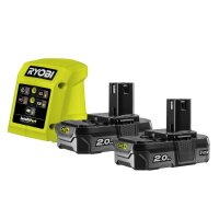 Ryobi RC18115-220 Starter-Set Lithium+ Akku inkl. Ladegert 2x 2,0 Ah ONE+
